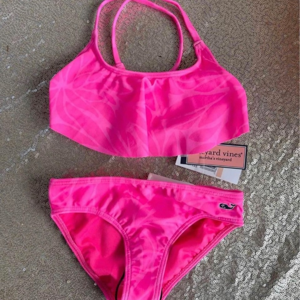 Vineyard Vines hot pink bikini 2T